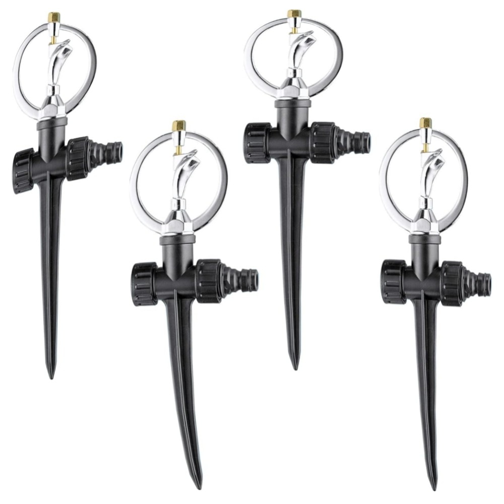 UPP 360° Rasensprenger | Impulsregner 10 m Reichweite, rostfreier Metallkopf, 2er-Set, 3/4\