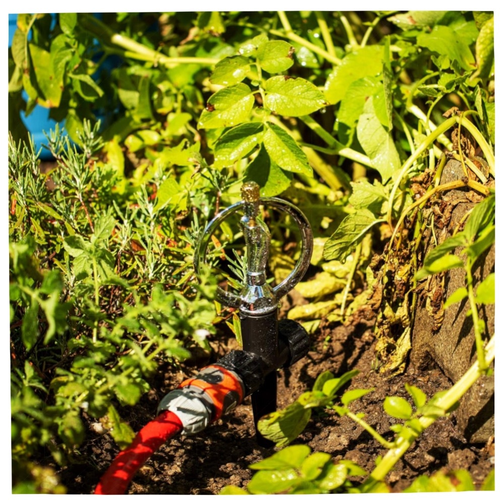 UPP 360° Rasensprenger | Impulsregner 10 m Reichweite, rostfreier Metallkopf, 2er-Set, 3/4\