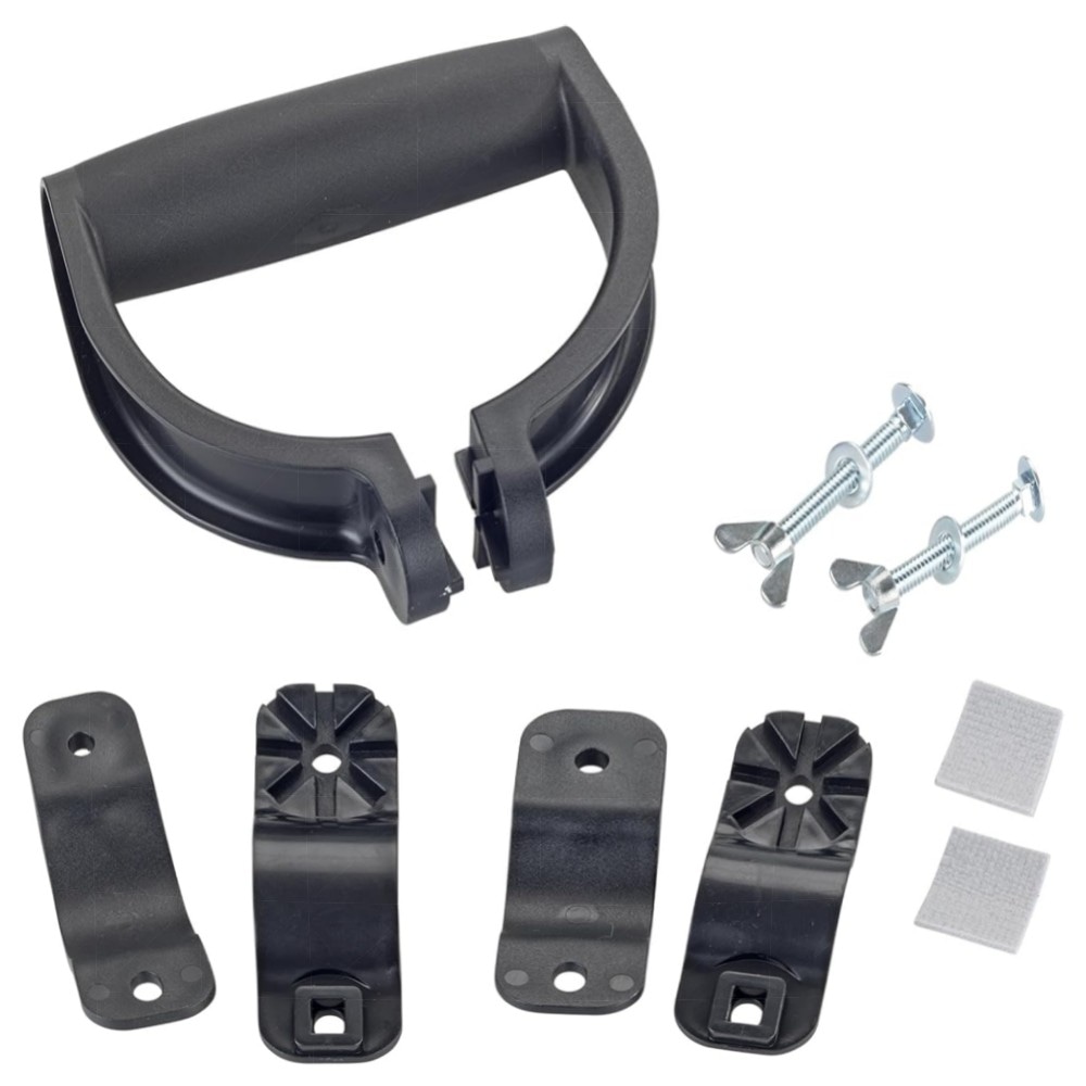 Universal-Griff 180° schwenkbar – ergonomischer Stielgriff für Rücken & Gelenke, 2 Adapter Ø19–40mm, hochwertig und verstellbar