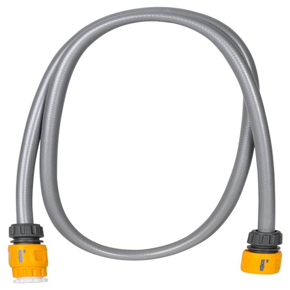 Hozelock Anschlussgarnitur 1,5 m – 2x Schlauchkupplungen, hochwertige Außenwasserhahn-Verbindung für Gartenschlauch