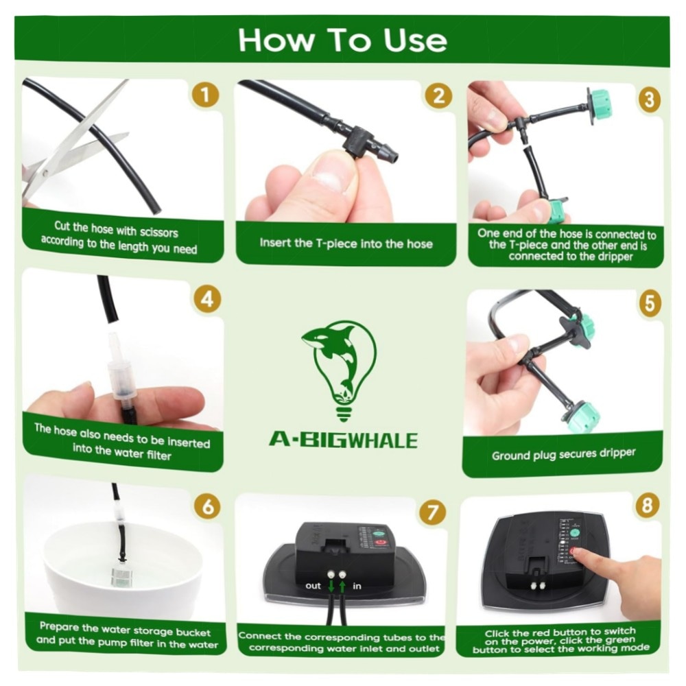 Solar Bewässerungssystem Auto für Garten & Balkon – Automatisches Tropf-Set mit 12 Timer-Modi & 15m Schlauch, nachhaltig & einfach zu installieren