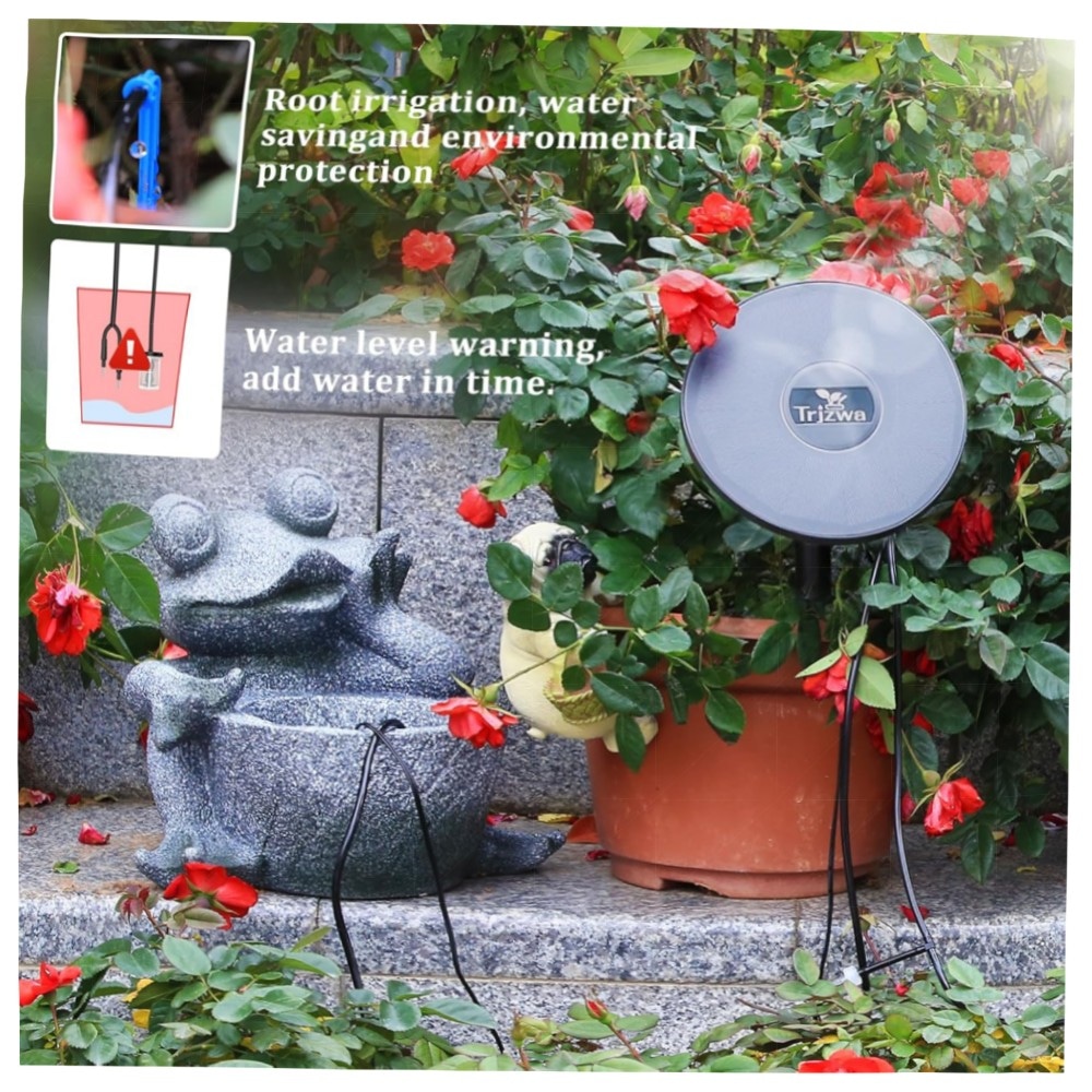 Solar-Tropfbewässerungssystem für 15 Pflanzen – Automatisches, solarbetriebenes Bewässerungs-Kit mit Wasserstandserkennung & 15m Schlauch