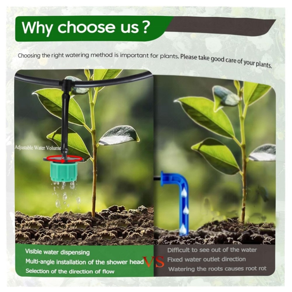 Solar Bewässerungssystem Auto für Garten & Balkon – Automatisches Tropf-Set mit 12 Timer-Modi & 15m Schlauch, nachhaltig & einfach zu installieren