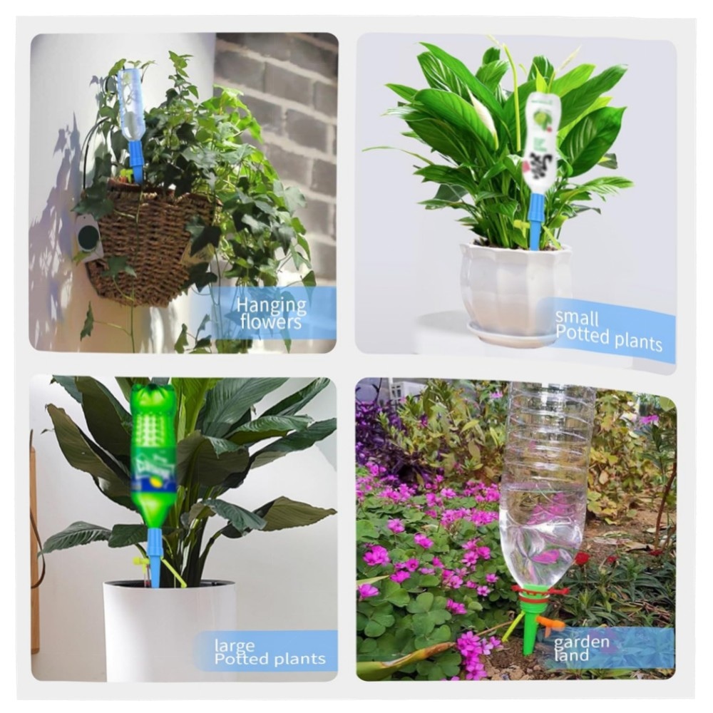 Automatisches Bewässerungsset 16-tlg. – Einstellbares Tropfsystem mit Ventil für Topfpflanzen, Balkon & Urlaub, langlebiges ABS-Material