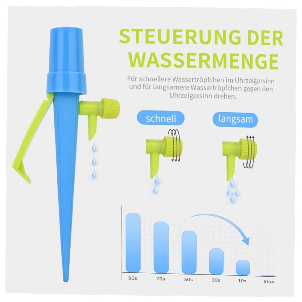 Automatisches Bewässerungsset 16-tlg. – Einstellbares Tropfsystem mit Ventil für Topfpflanzen, Balkon & Urlaub, langlebiges ABS-Material