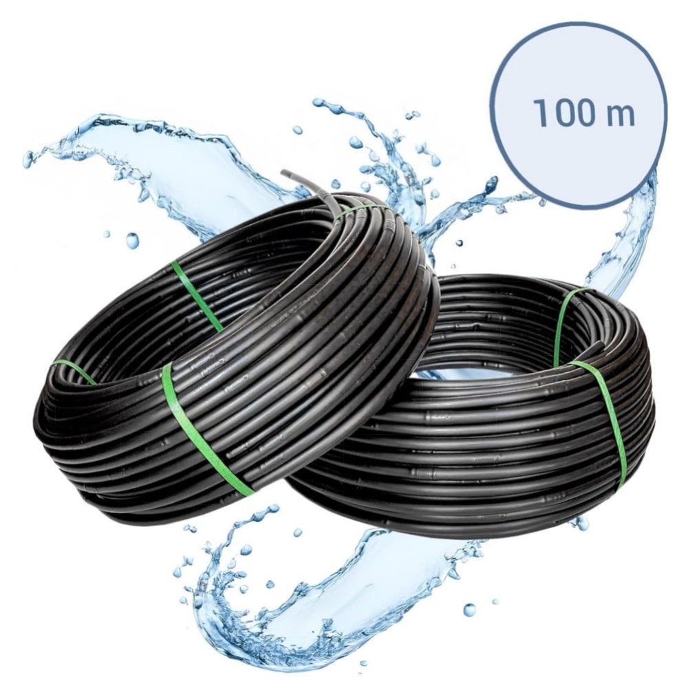 Tropfbewässerungsset 100m Profi-Tropfrohr 16mm – 175tlg Zubehör, wassersparend & UV-beständig für Hochbeete, Gemüse & Garten
