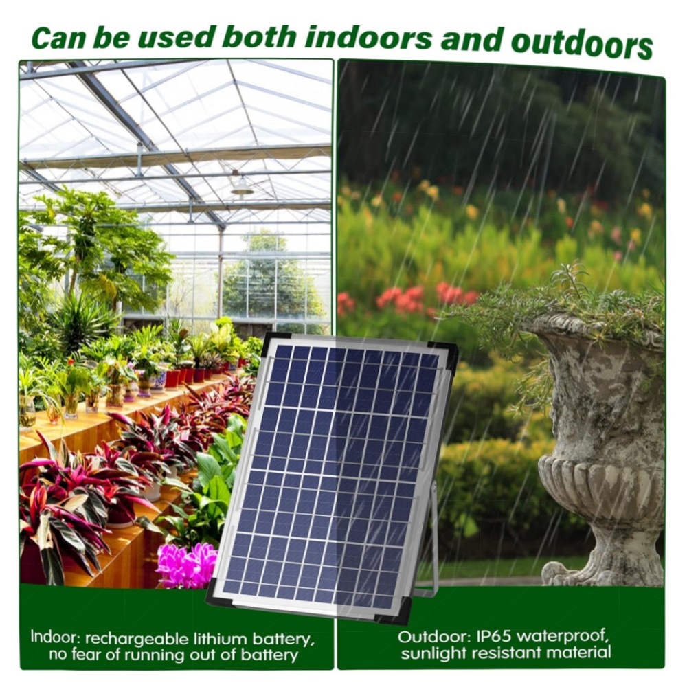 Solar-Bewässerungssystem AnseTo – Automatische Tropfbewässerung für Balkon & Garten, solarbetrieben, erweiterbar bis 50 Pflanzen