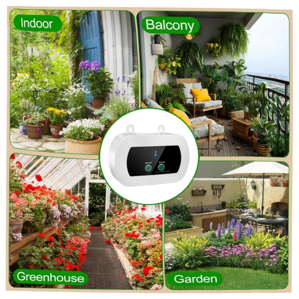 WiFi Tropfbewässerungssystem mit App-Steuerung – Intelligente Zeitschaltuhr, 15 Tropfdüsen, 10m Schlauch, anti-Siphon & Alarm, hochwertig für Garten & Balkon