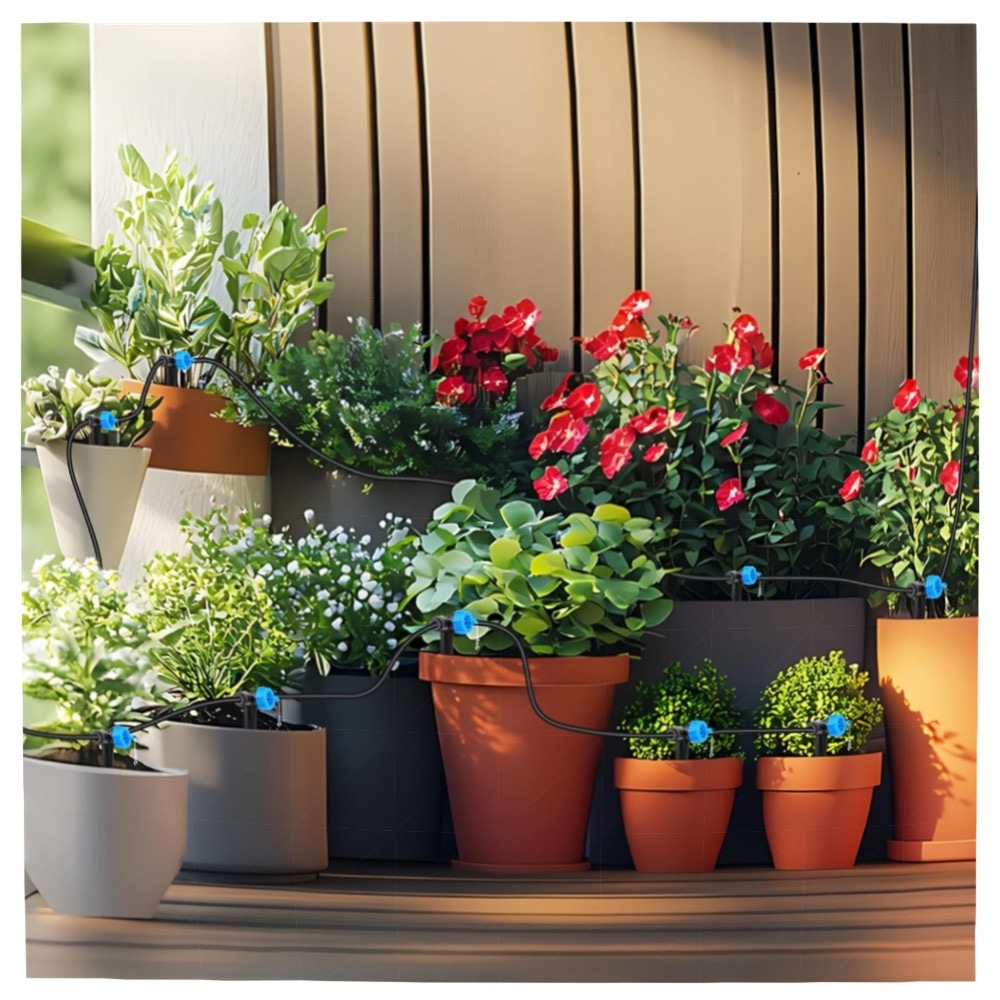 Forever Speed Tröpfchen-Bewässerungsset 315-tlg. – 60m 15m Schläuche, UV-beständig, einstellbare Tropfer für Garten, Gewächshaus & Terrasse