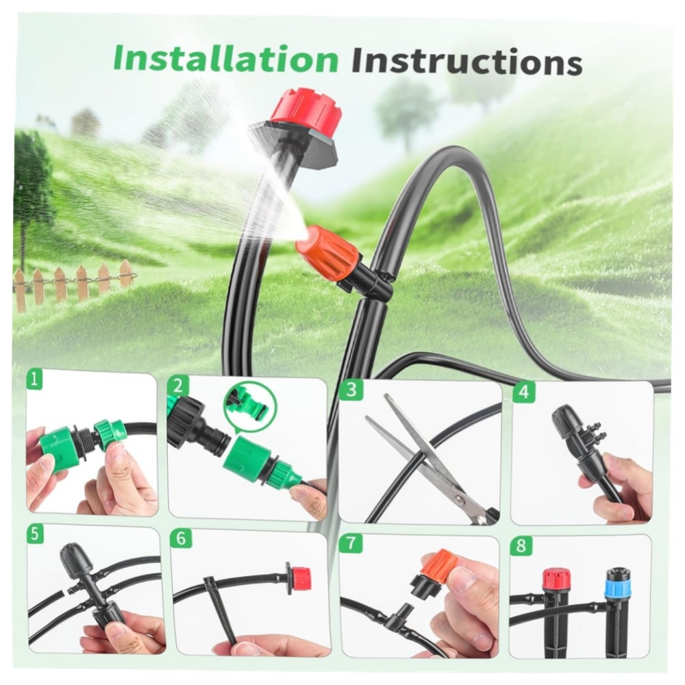 Forever Speed Tröpfchen-Bewässerungsset 315-tlg. – 60m 15m Schläuche, UV-beständig, einstellbare Tropfer für Garten, Gewächshaus & Terrasse