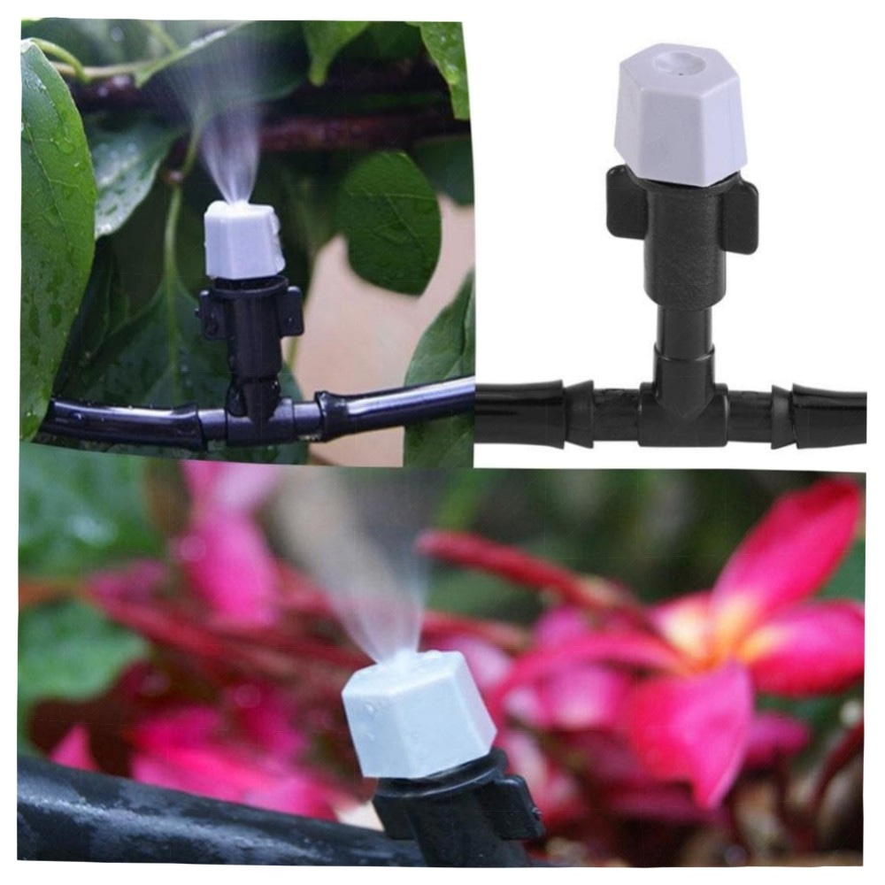 Garden Misting Kühlsystem – Mikrotropf-Bewässerungsset 15M mit Anti-Verstopfungsdüsen, Schnellanschluss & Hang-Sprinkler – hochwertig, einfach montierbar