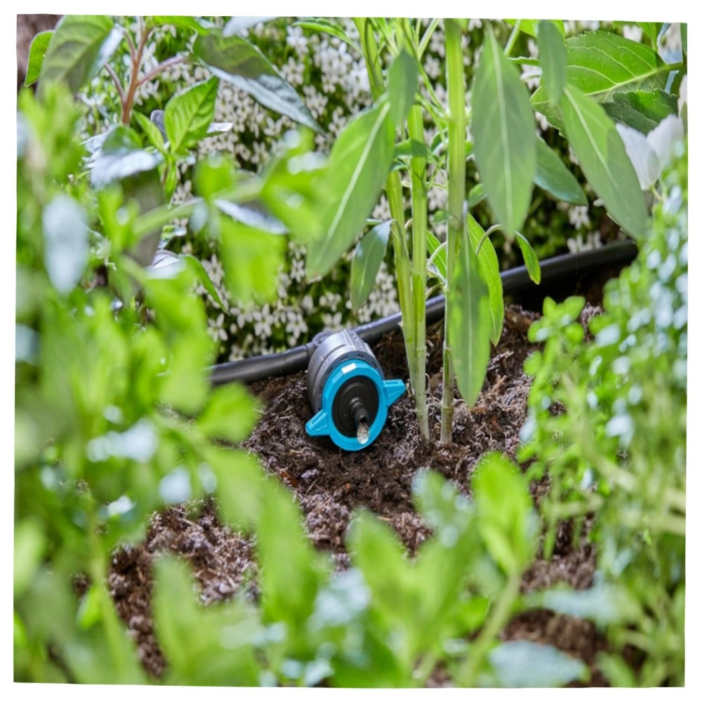 Gardena Micro-Drip Reihentropfer regulierbar 1–8 l/h, druckregulierend – 5er-Set, selbstreinigend & langlebig