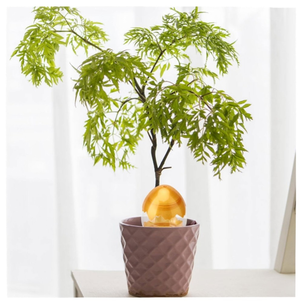 2er Set Bewässerungskugeln 500 ml – Selbstbewässerung für Topfpflanzen, Ton- & Kunststoff-Design, ideal für Urlaub & Balkon (groß, langlebig)