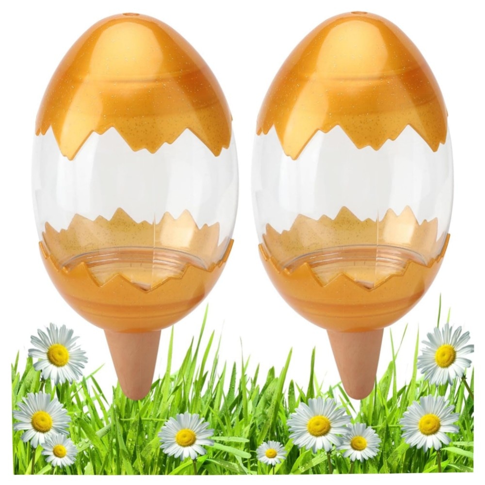 2er Set Bewässerungskugeln 500 ml – Selbstbewässerung für Topfpflanzen, Ton- & Kunststoff-Design, ideal für Urlaub & Balkon (groß, langlebig)