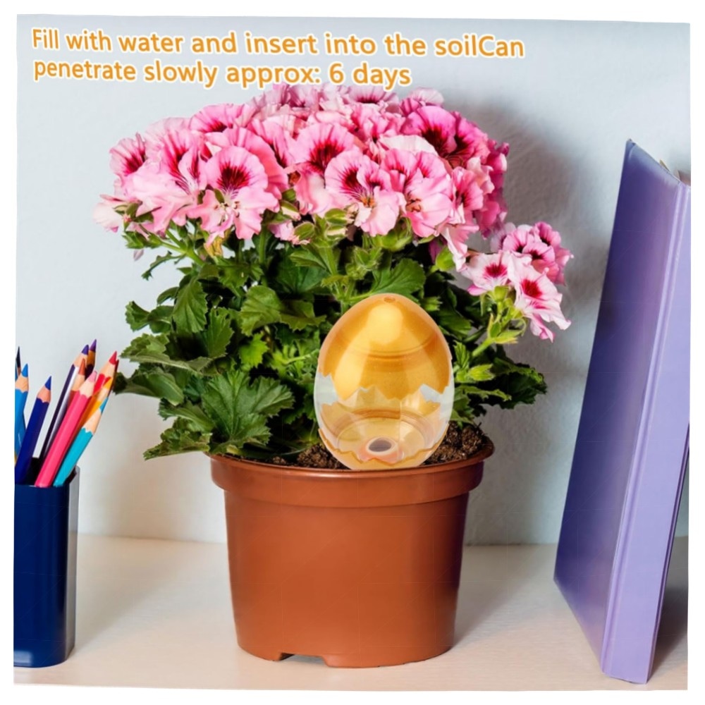 2er Set Bewässerungskugeln 500 ml – Selbstbewässerung für Topfpflanzen, Ton- & Kunststoff-Design, ideal für Urlaub & Balkon (groß, langlebig)