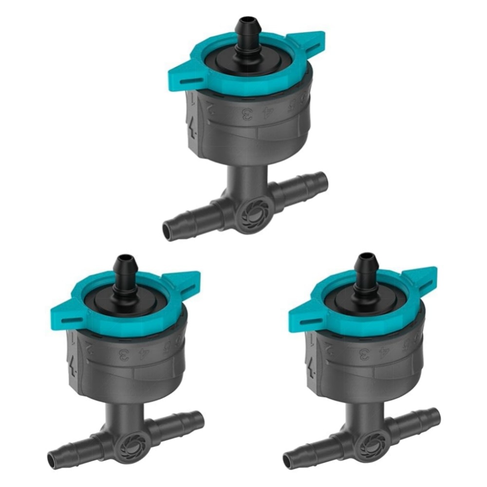 Gardena Micro-Drip Reihentropfer regulierbar 1–8 l/h, druckregulierend – 5er-Set, selbstreinigend & langlebig
