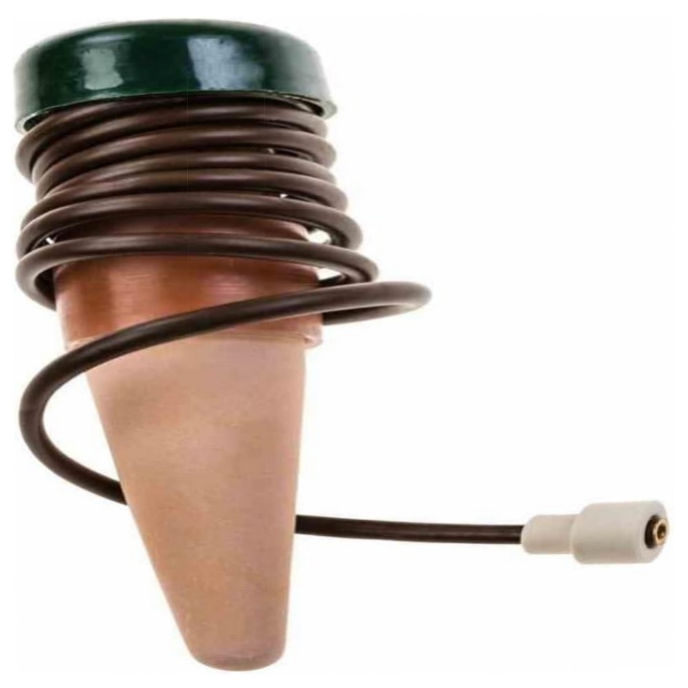 Classic Wasserspender für Zimmerpflanzen (3 Stk.) – Keramik-Kegel mit 80 cm Schlauch, regulierbare Tropfversorgung für Balkon, Topfpflanzen & Urlaub