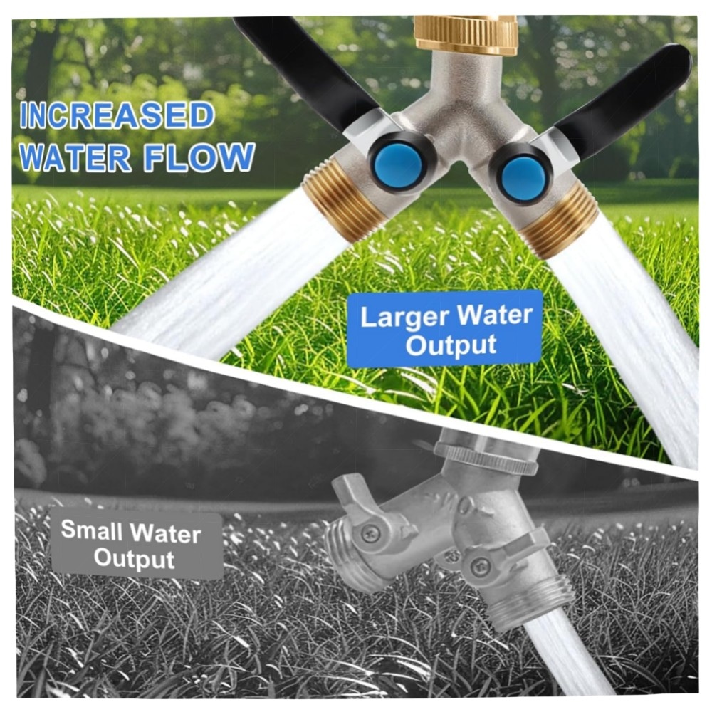 2-Wege Messing Y-Verteiler 3/4\