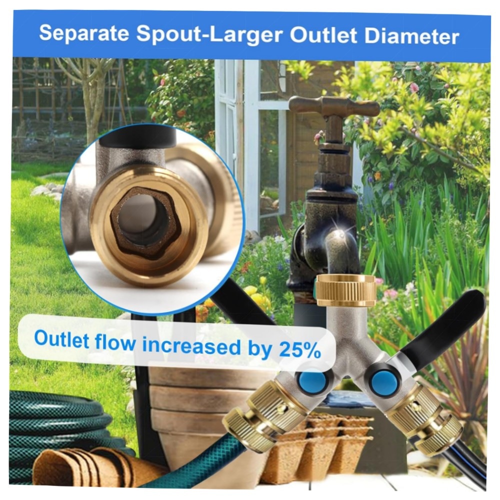 2-Wege Messing Y-Verteiler 3/4\