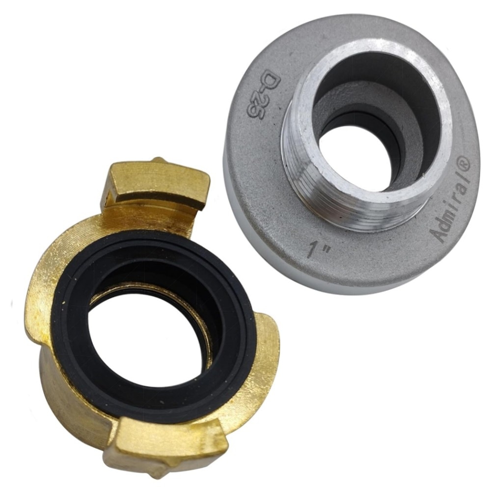 Storz Kupplung D auf Geka Adapter – hochwertiger Aluminium/Messing-Adapter mit NBR-Dichtung, temperaturbeständig -20°C bis 80°C