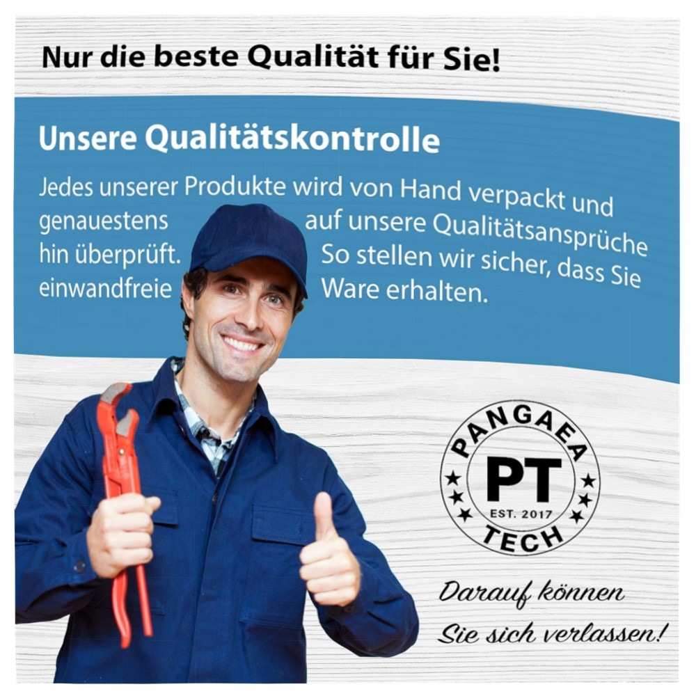 2d2e063b2450.jpg Pangaea Tech Rückschlagventil 13 mm – hochwertiges PVC-Set mit 2 Edelstahl-Schlauchschellen für Pool, Teich & Hauswasserwerk