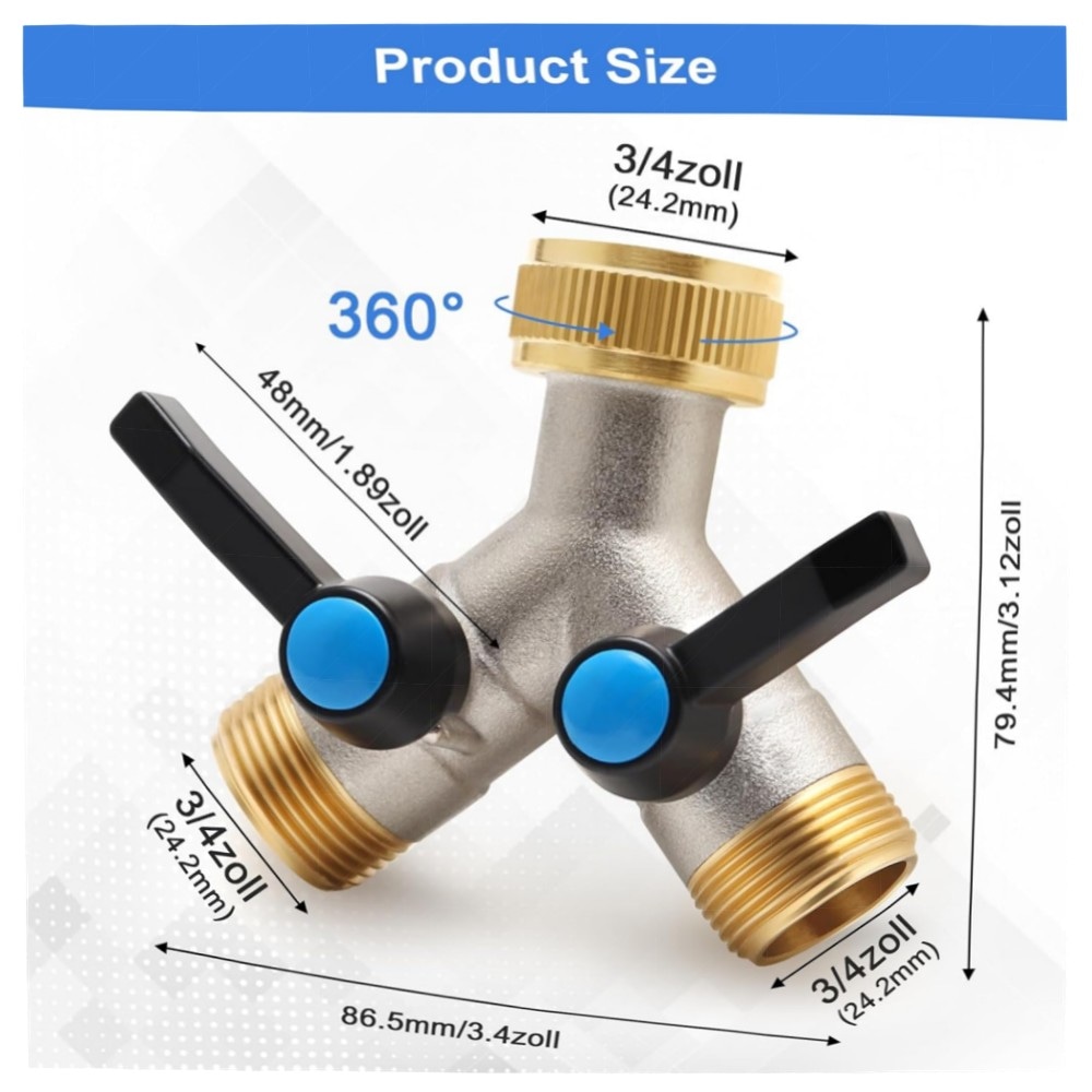 2-Wege Y-Verteiler 3/4\