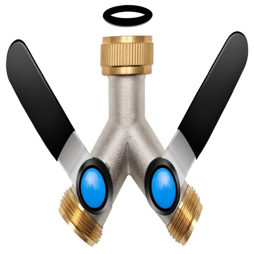 2-Wege Messing Y-Verteiler 3/4\