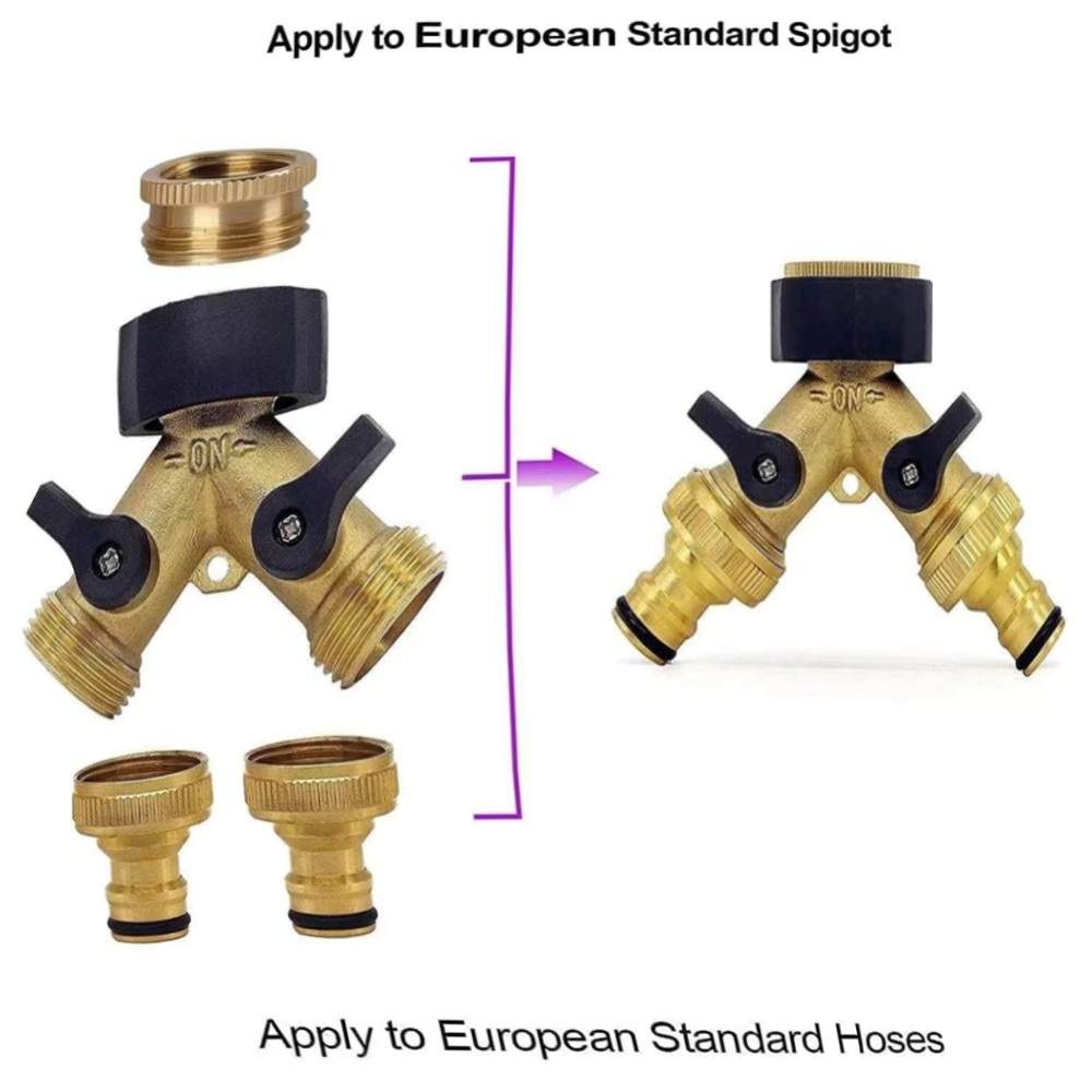 2-Wege Y-Verteiler 3/4\