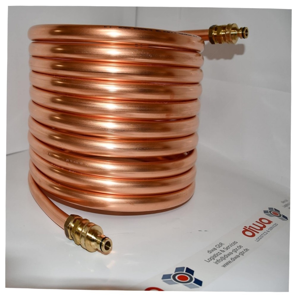 Kupferspirale 18x1 mm (10 m) – Poolheizung mit GARDENA-Anschluss & 3/4\