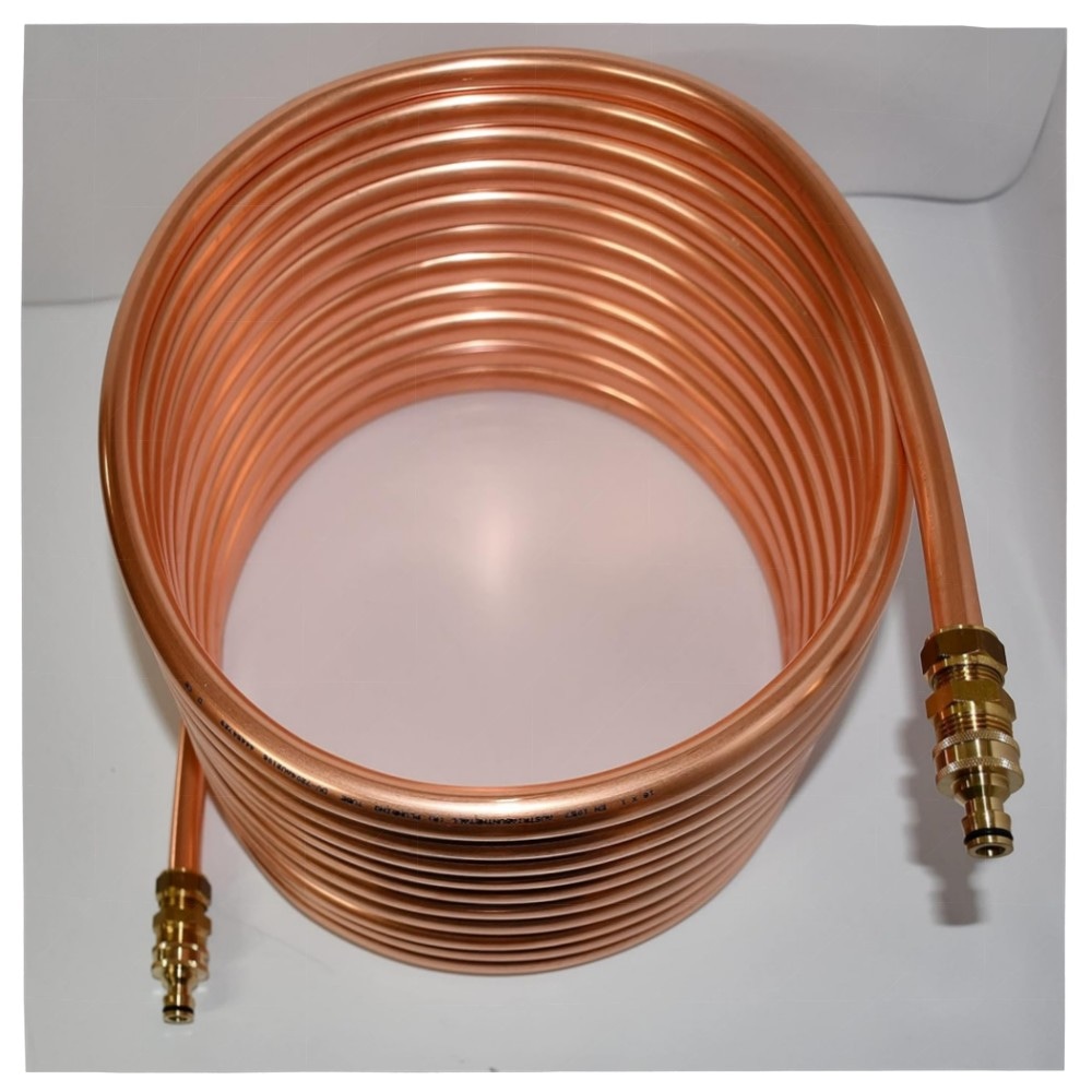 Kupferspirale 18x1 mm (10 m) – Poolheizung mit GARDENA-Anschluss & 3/4\