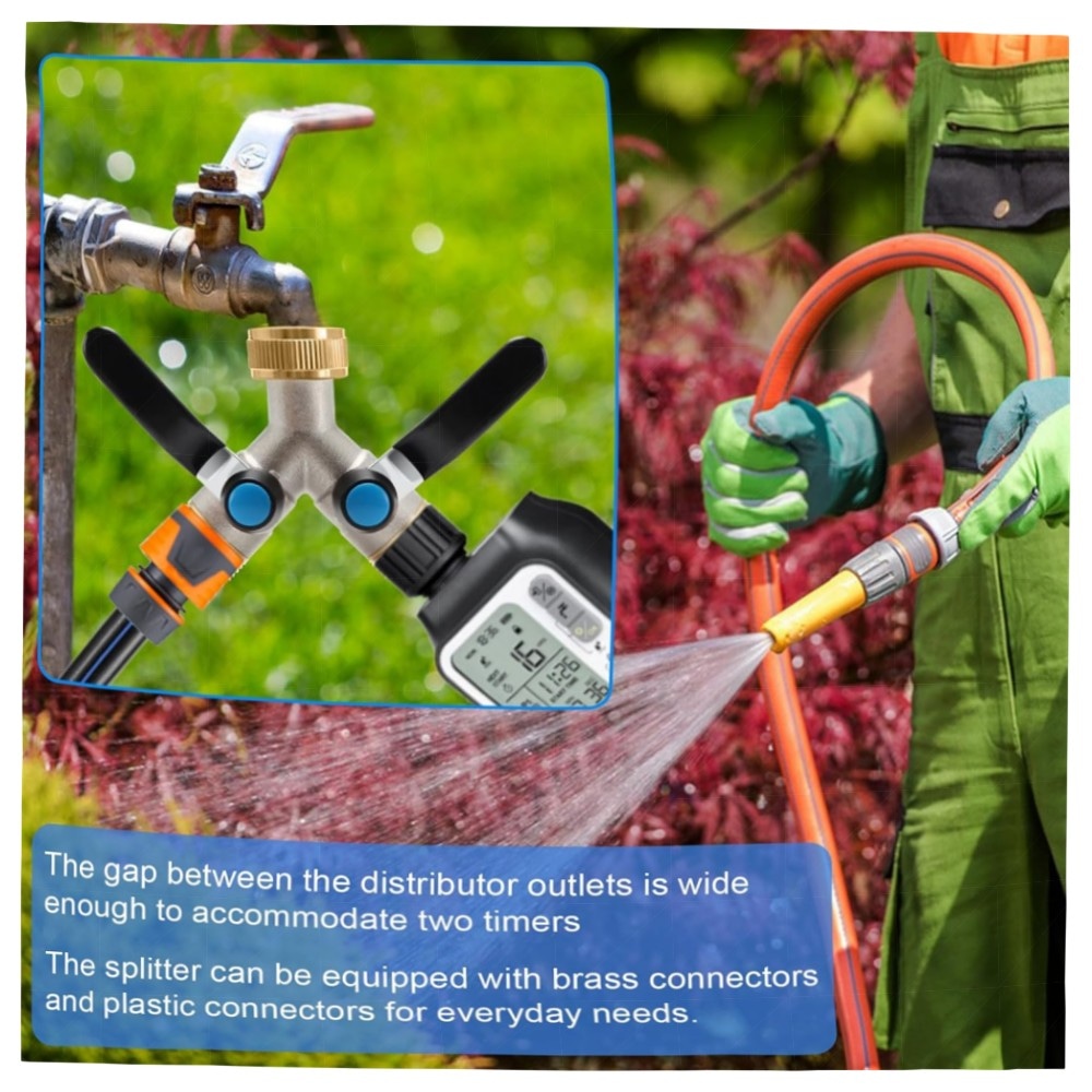 2-Wege Messing Y-Verteiler 3/4\