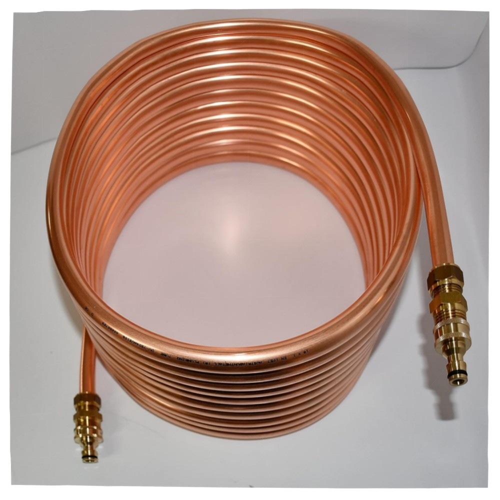 Kupferspirale 18x1 mm (10 m) – Poolheizung mit GARDENA-Anschluss & 3/4\