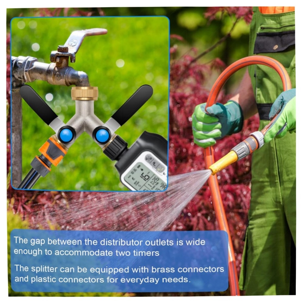 2-Wege Messing Y-Verteiler 3/4\