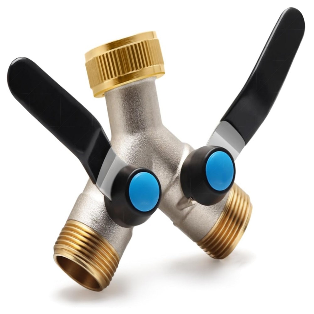 2-Wege Messing Y-Verteiler 3/4\