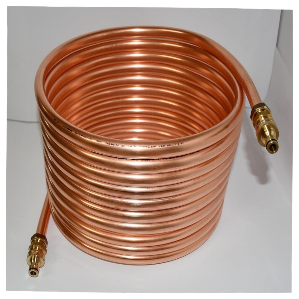 Kupferspirale 18x1 mm (10 m) – Poolheizung mit GARDENA-Anschluss & 3/4\