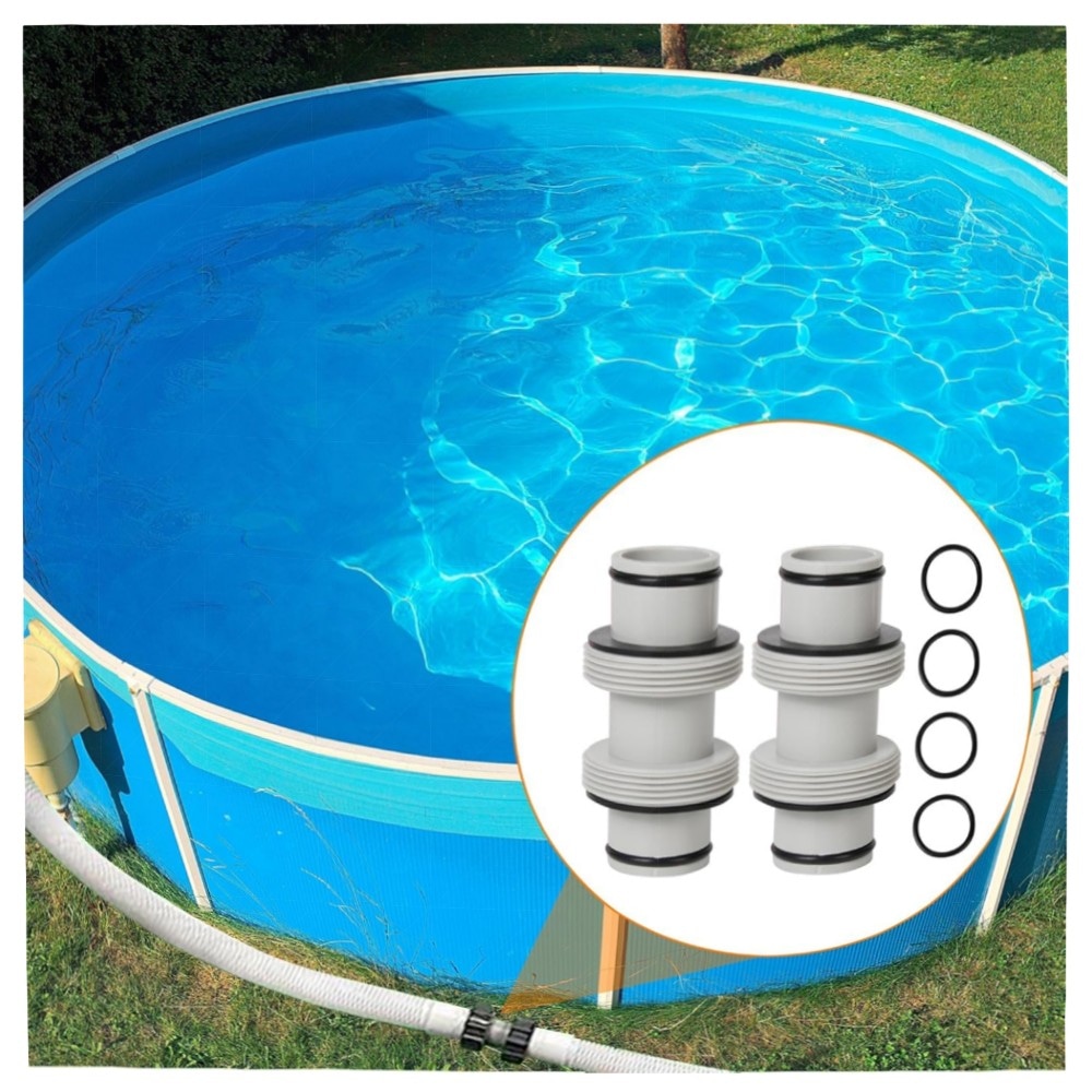 b7c5f5de7055.jpg Poolschlauch Verbinder 38 mm (2 Stück) mit Dichtungsringen & Dichtungsband – robustes Schlauchadapter-Set für Intex & Bestway Pools