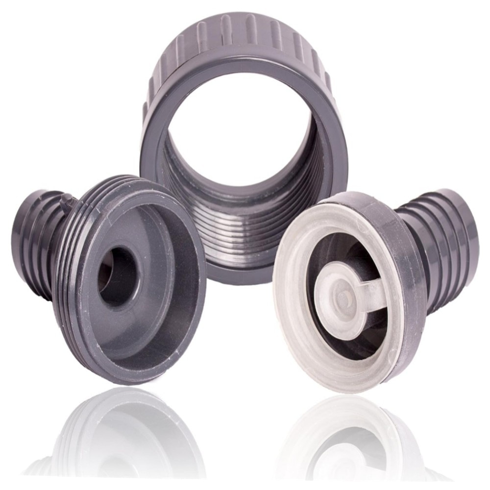 c1f7813f9264.jpg Pangaea Tech Rückschlagventil 13 mm – hochwertiges PVC-Set mit 2 Edelstahl-Schlauchschellen für Pool, Teich & Hauswasserwerk