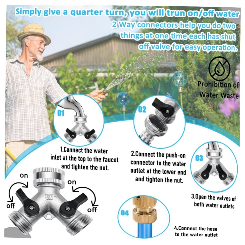 2-Wege Y-Verteiler 3/4\