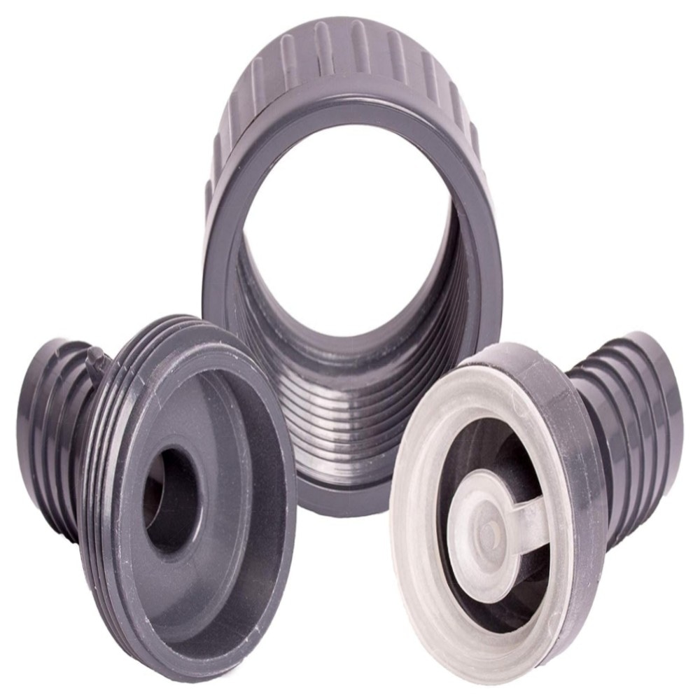 f45232701470.jpg Pangaea Tech Rückschlagventil 13 mm – hochwertiges PVC-Set mit 2 Edelstahl-Schlauchschellen für Pool, Teich & Hauswasserwerk