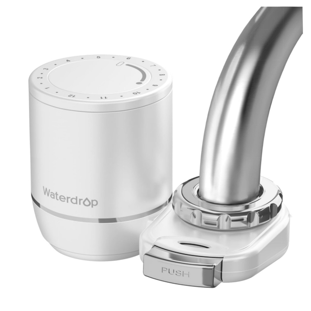 Waterdrop Wasserfilter für Wasserhahn – 3‑stufiger Aktivkohleblock, reduziert Chlor & Schwermetalle, Filter‑Reminder (1 Filter)