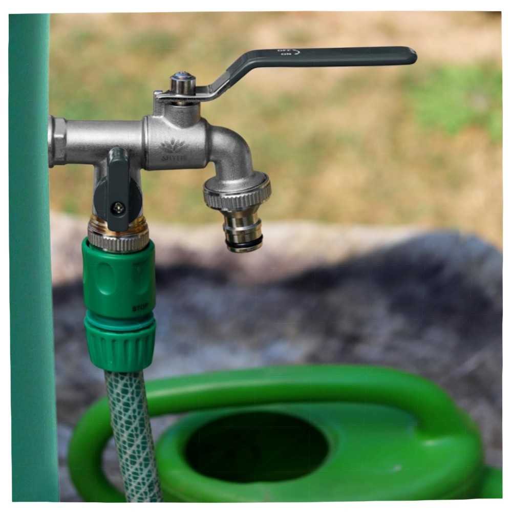 Doppel-Wasserhahn 3/4\