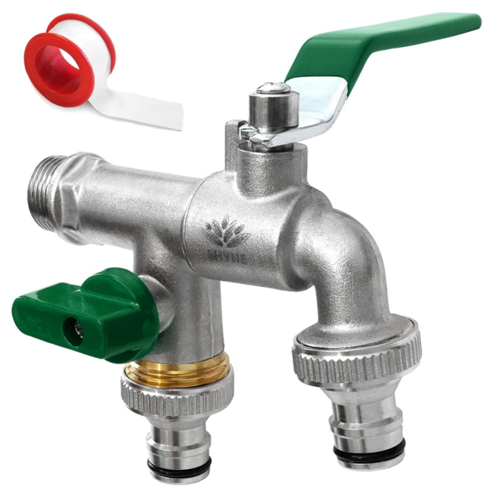 Doppel-Wasserhahn 3/4\