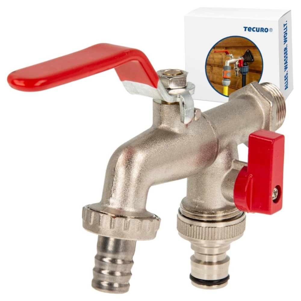 Doppel-Auslaufhahn 1/2\