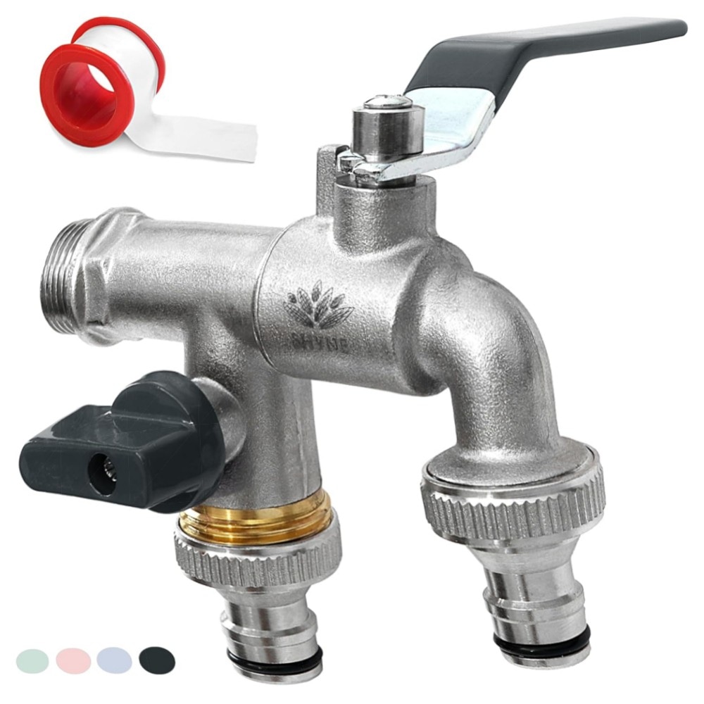 Doppel-Wasserhahn 3/4\