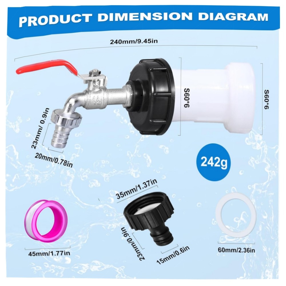 IBC Schwanenhals Adapter 3/4\