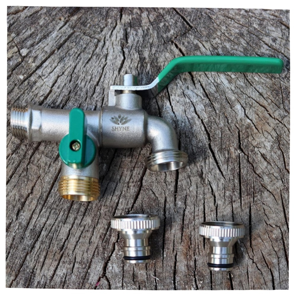 Doppel-Wasserhahn 3/4\