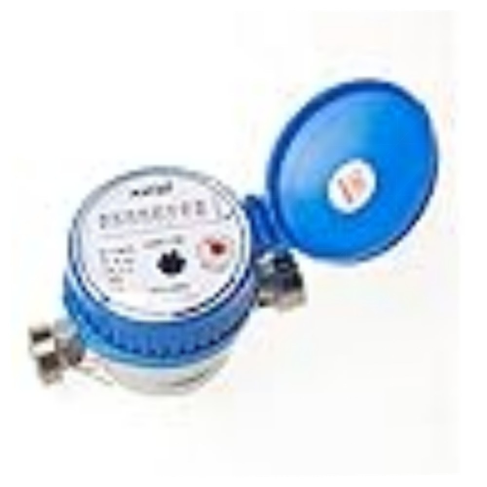 KATSU Kaltwasserzähler 13 mm ABS mit Messinganschlüssen – robuster Trockenzähler für Haus & Garten, 2,5 m³/h, 10 bar